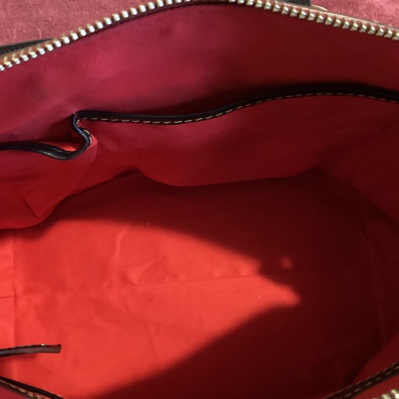 Dooney and Bourke Florentine Naomi Satchel, Navy - Picture 7 of 10